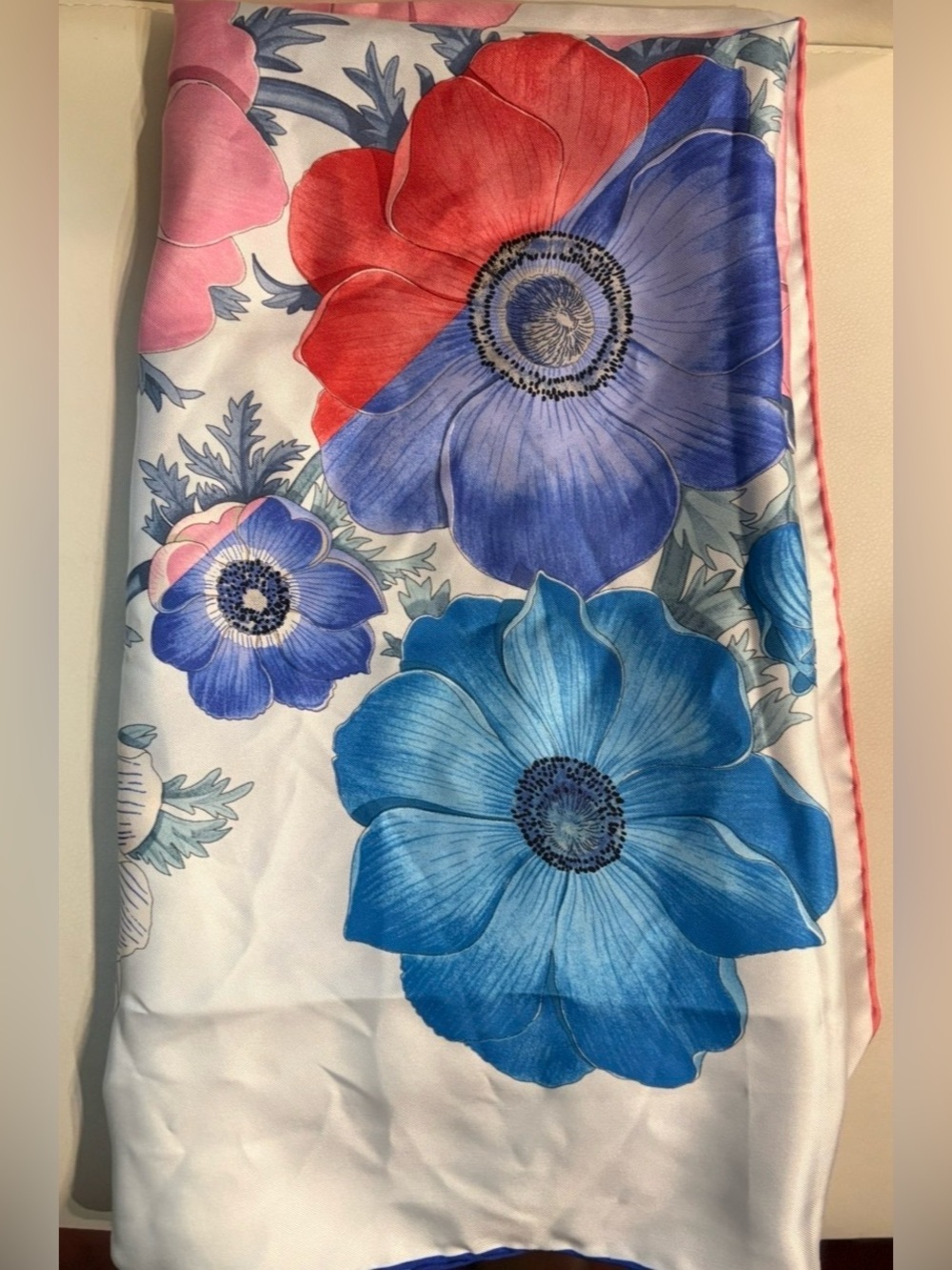 Ferragamo Anemone Floral Silk Scarf - Picture 2 of 6
